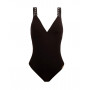 One-piece opened support swimsuit Lise Charmel Ajourage Couture (Ebène Ajourage)