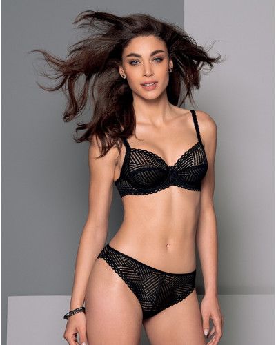 Sujetador con aros Antigel Tressage graphic (Tressage Negro)