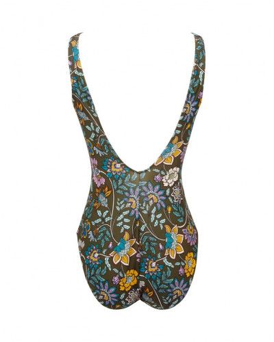 Maillot de bain une pièce nageur maintien ouvert Lise Charmel Fleur Persane (Bronze Persanne)