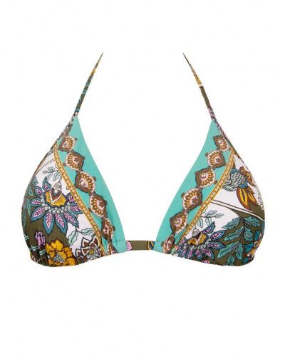 Bath wirefree triangle bra Lise Charmel Fleur Persane (Bronze Persanne)