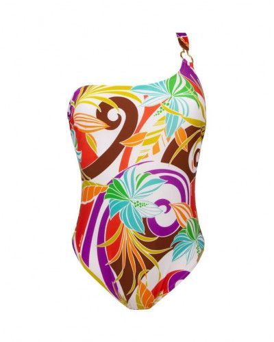 One-piece support swimsuit Lise Charmel Energie Soleil (Mandarine Soleil)