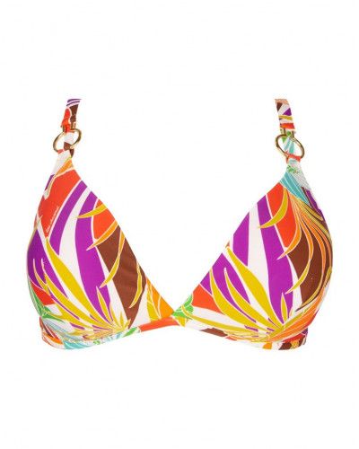 Plunge cup demi bath wireless bra Lise Charmel Energie Soleil (Mandarine Soleil)