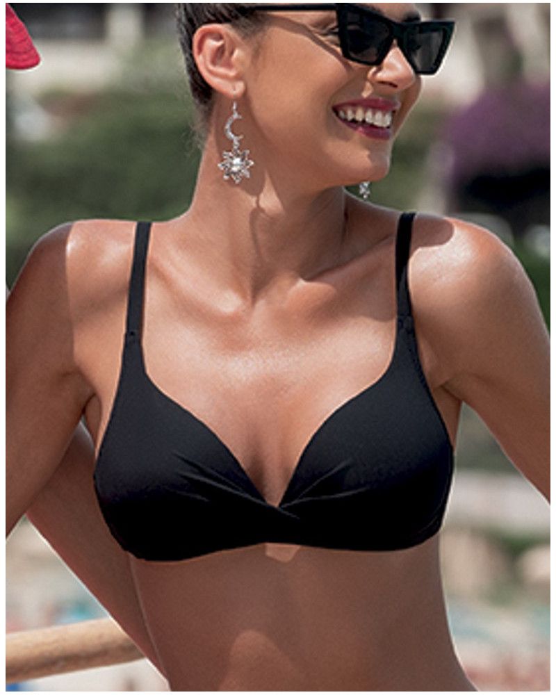 Triangle padded bath bra Antigel La Chiquissima (Black)