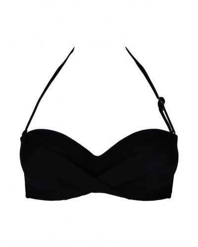 Sujetador de baño preformado sin tirantes Antigel La Chiquissima (Negro)