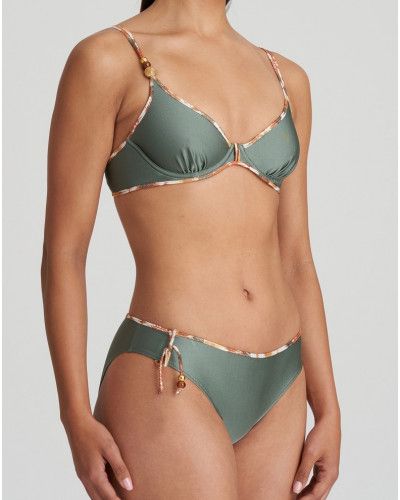 Plunge bikini top Marie Jo Bain Crète (Inca Gold)