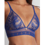 Triangle bra without underwire Aubade Parenthèse Tropicale (Electric Blue)
