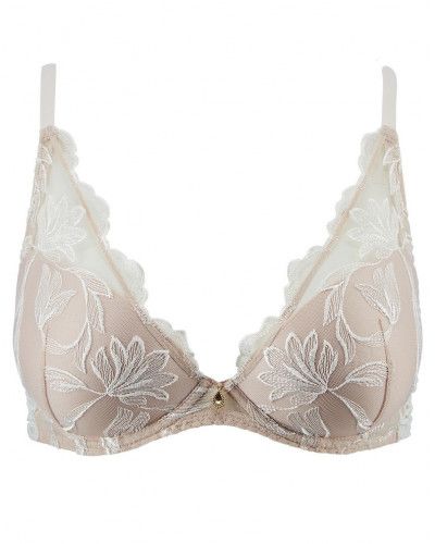 Plunge scarf bra Aubade Seasons of Love (Caresse)