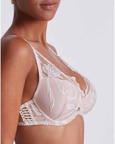 Plunge scarf bra Aubade Seasons of Love (Caresse)