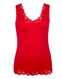 Top well-being sleeveless Antigel Simply Perfect (Rouge Capucine)