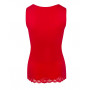Top well-being sleeveless Antigel Simply Perfect (Rouge Capucine)