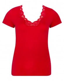 T-shirt manches courtes Antigel Simply Perfect (Rouge Capucine)