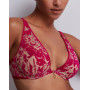 Soutien-gorge triangle ultra plunge Aubade Wild Vibration (Hot Pink)