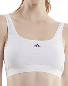 Adidas Micro Free Cut Sports Bra (White)
