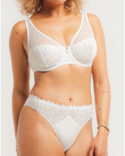Plunge bra Louisa Bracq Electric Waves (Nacre)