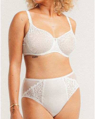 High waist knicker Louisa Bracq Electric Waves (Nacre)