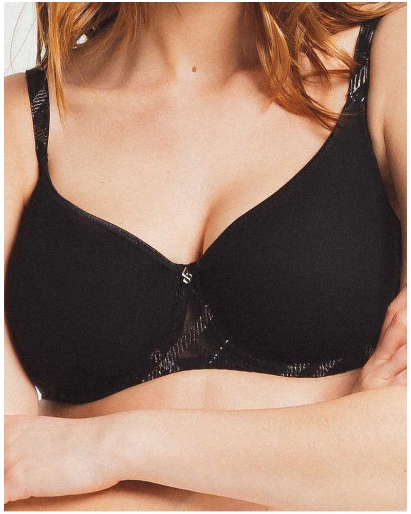 Padded spacer bra Louisa Bracq Albanach (Black)