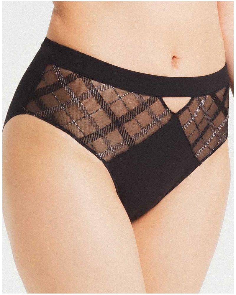 High waist knicker Louisa Bracq Albanach (Black)