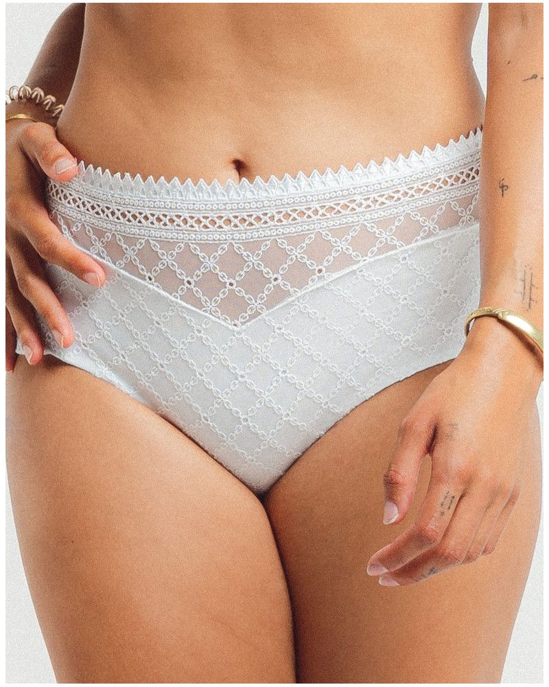 High waist knicker Louisa Bracq Paco (White)