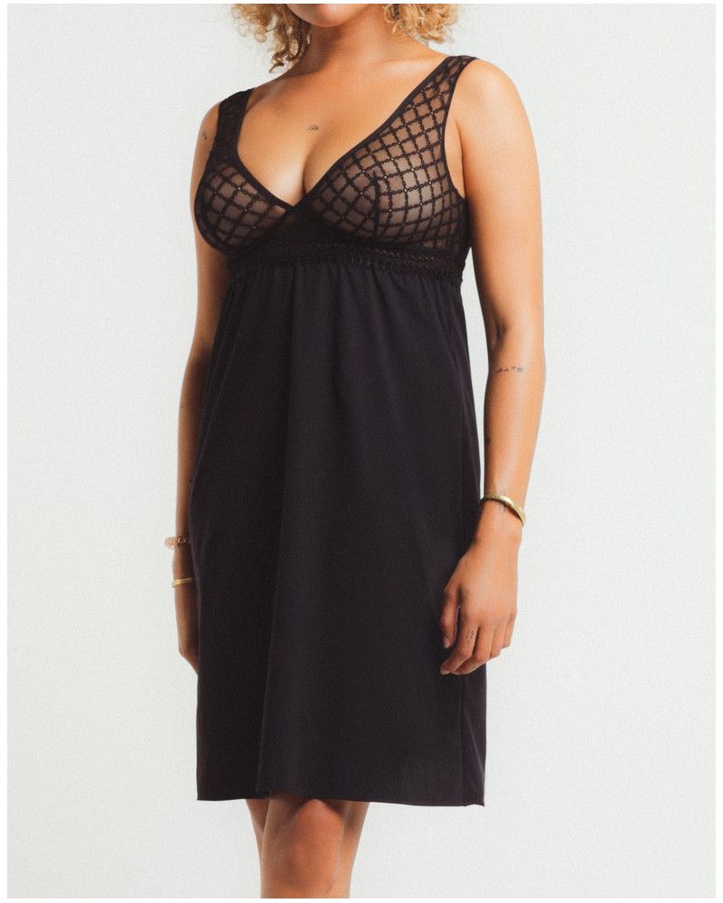 Nightdress Louisa Bracq Paco (Black)