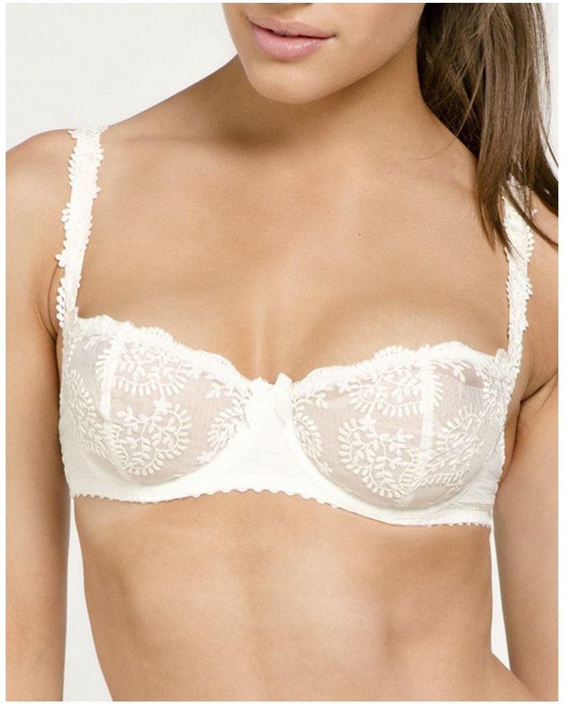 Demi balcony bra Louisa Bracq Elise (Nacre)