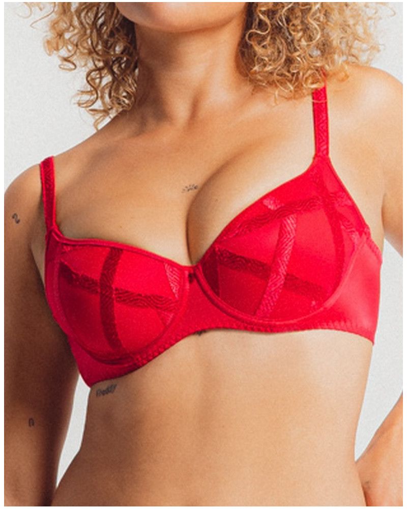 Padded bra Louisa Bracq Série (Rouge à Lèvres)
