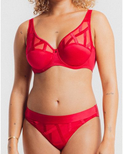 Plunge bra Louisa Bracq Série (Rouge à Lèvres)