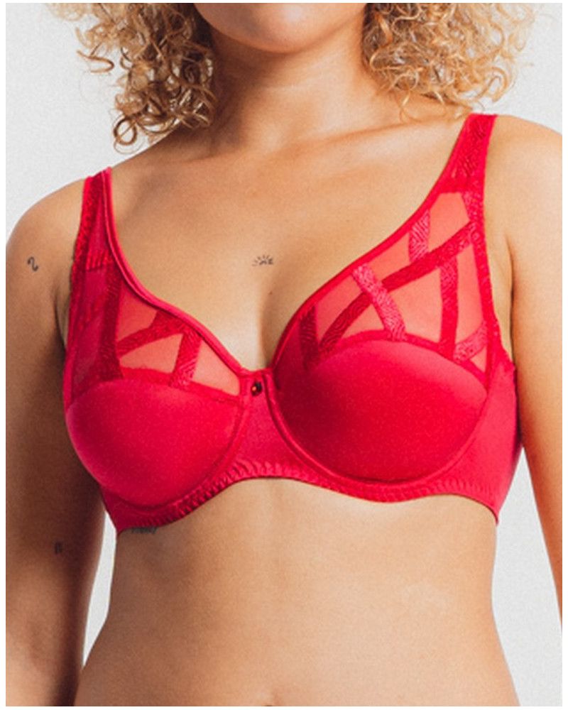 Plunge bra Louisa Bracq Série (Rouge à Lèvres)