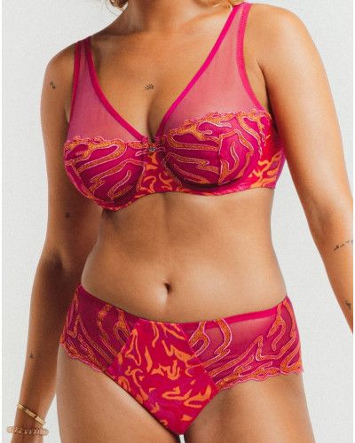 Plunge bra Louisa Bracq Vortex (Fuschia)