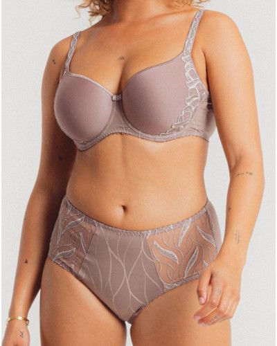 High waist knicker Louisa Bracq Julia (Taupe)