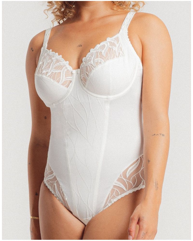 Underwired body Louisa Bracq Julia (Nacre)