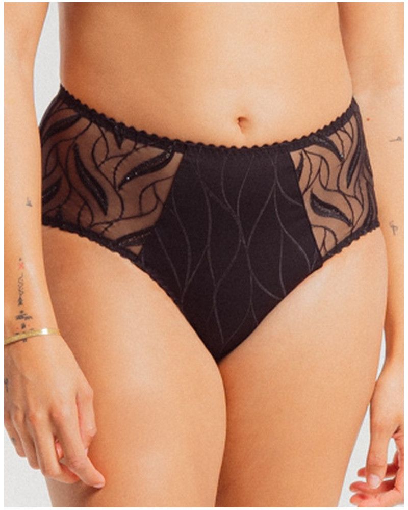 High waist knicker Louisa Bracq Julia (Black)
