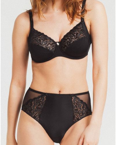 Underwired bra Louisa Bracq Electric Waves (Black)