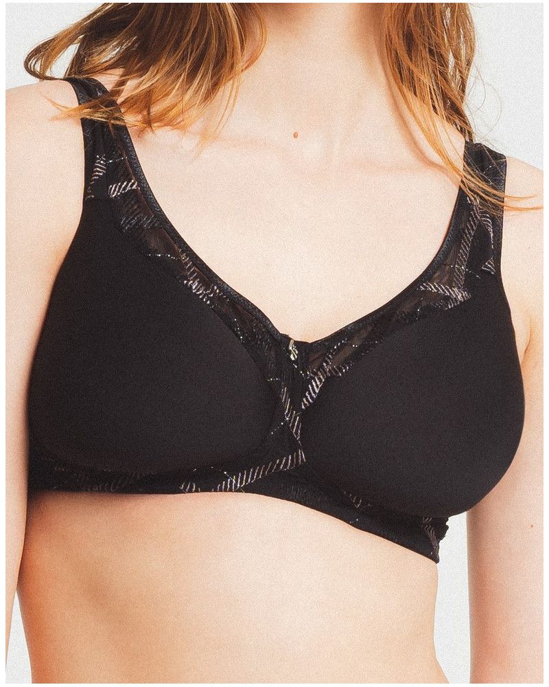Wireless padded spacer bra Louisa Bracq Albanach (Black)