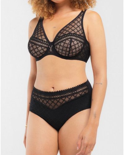 High waist knicker Louisa Bracq Paco (Black)