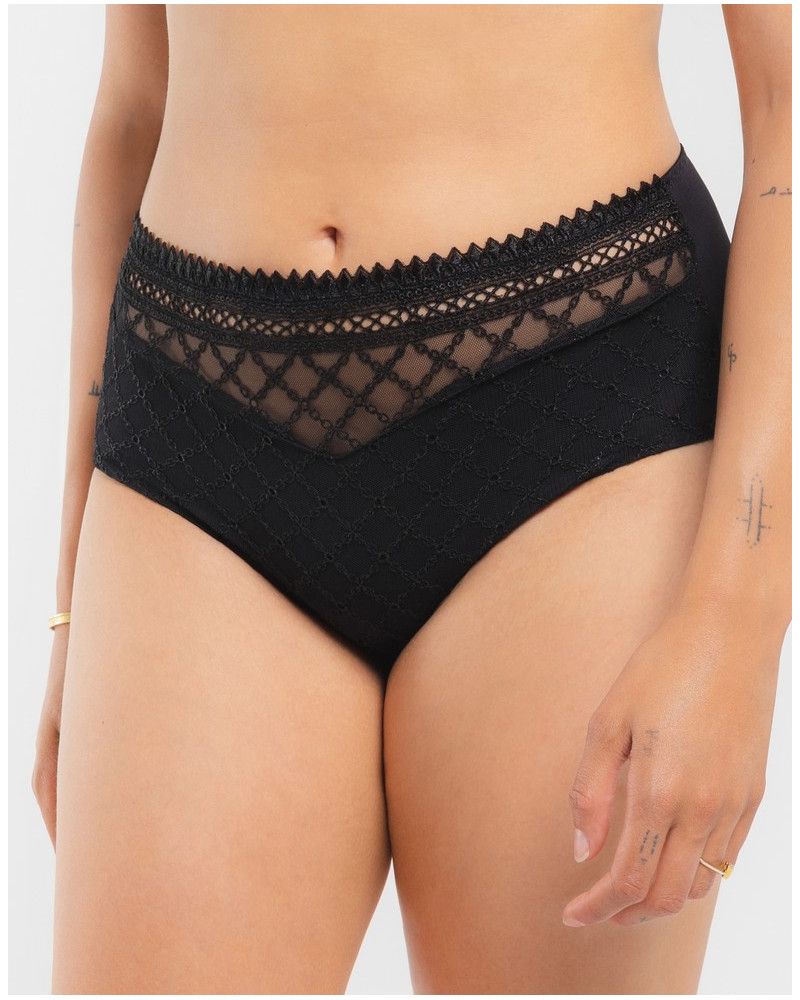 High waist knicker Louisa Bracq Paco (Black)