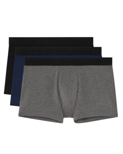 Boxer Tonal Pack HOM Paquete de 3 (Black/Navy/Grey)