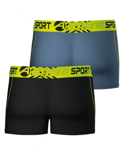 Set of 2 boxers Athena Sport Air Performance (Noir/Poivre)