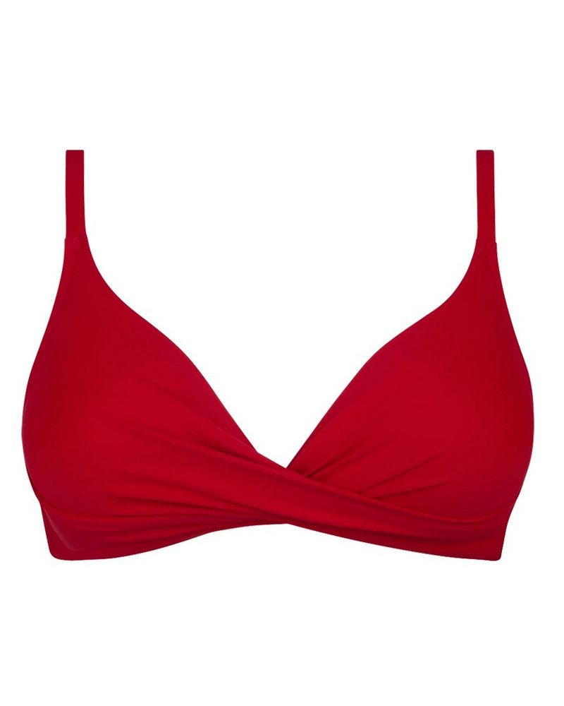 Sujetador de baño triangular preformado sin aros (Mer Rouge)