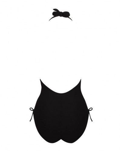 One-piece swimsuit back plunge Antigel La Chiquissima (Black)
