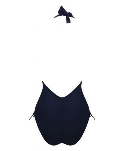 Traje de baño una pieza espalda plunge Antigel La Chiquissima (Mer Marine)