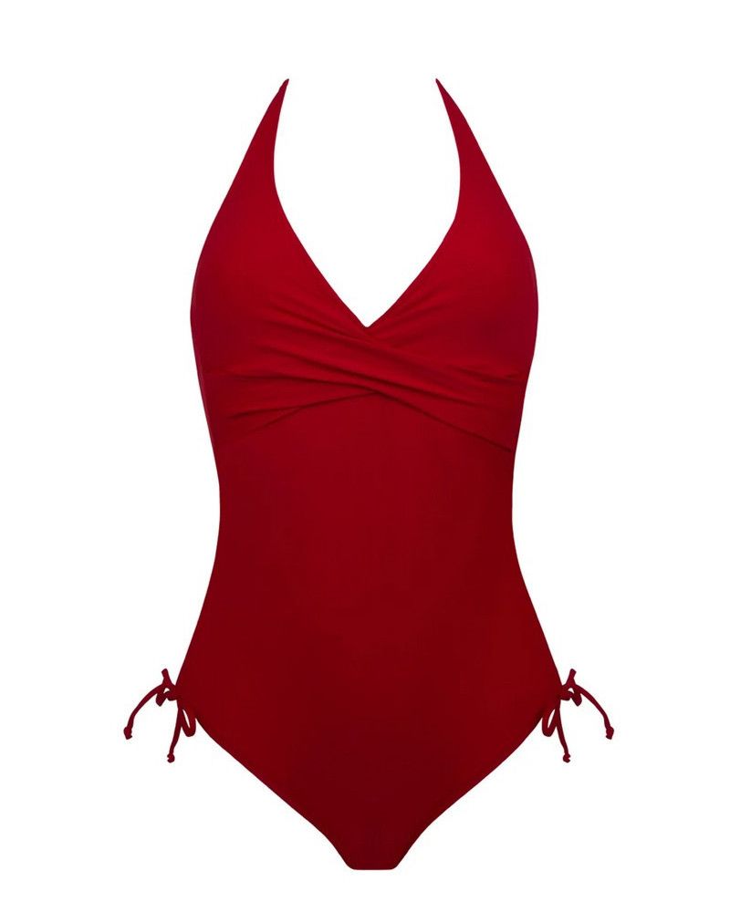 One-piece swimsuit back plunge Antigel La Chiquissima (Mer Rouge)