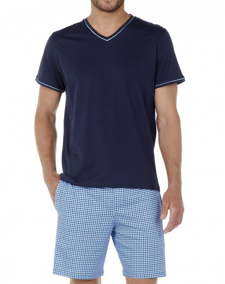 HOM Mayron short pyjamas (Blue print)