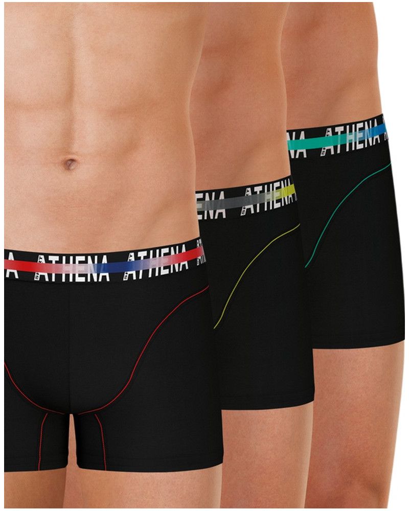 Pack of 3 Athena Endurance 24H Boxers (Black print)