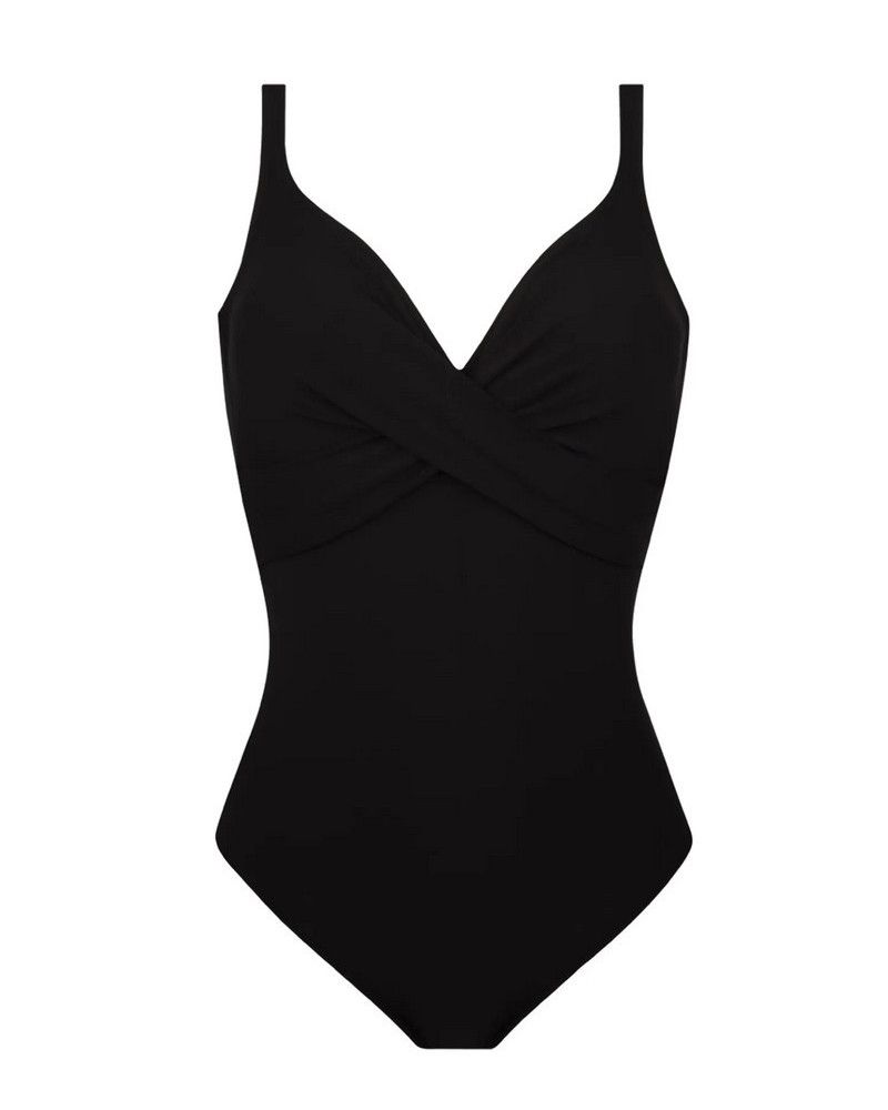 One-piece swimsuit deep cups Antigel La Chiquissima (Black)