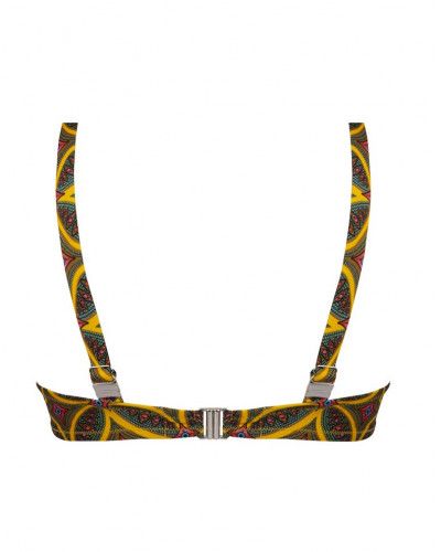 Soutien-gorge de bain triangle à armatures Antigel La Muse Africa (Jaune Africa)