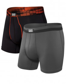 Set of 2 boxers Saxx Sport Mesh (Black/Graphite)