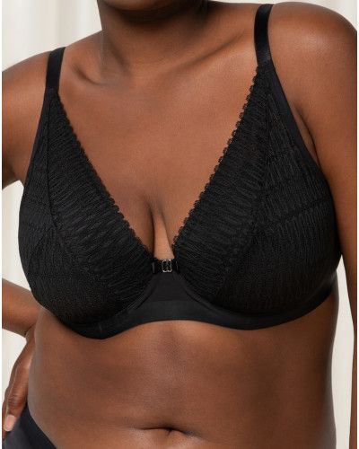 Padded plunge bra Triumph Aura Spotlight (Black)