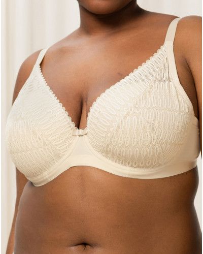 Padded plunge bra Triumph Aura Spotlight (Creamy Dream)