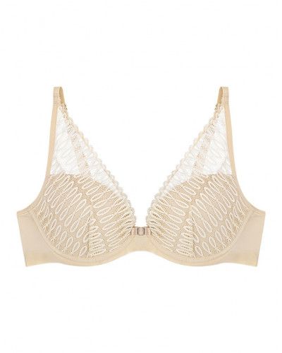 Padded plunge bra Triumph Aura Spotlight (Creamy Dream)