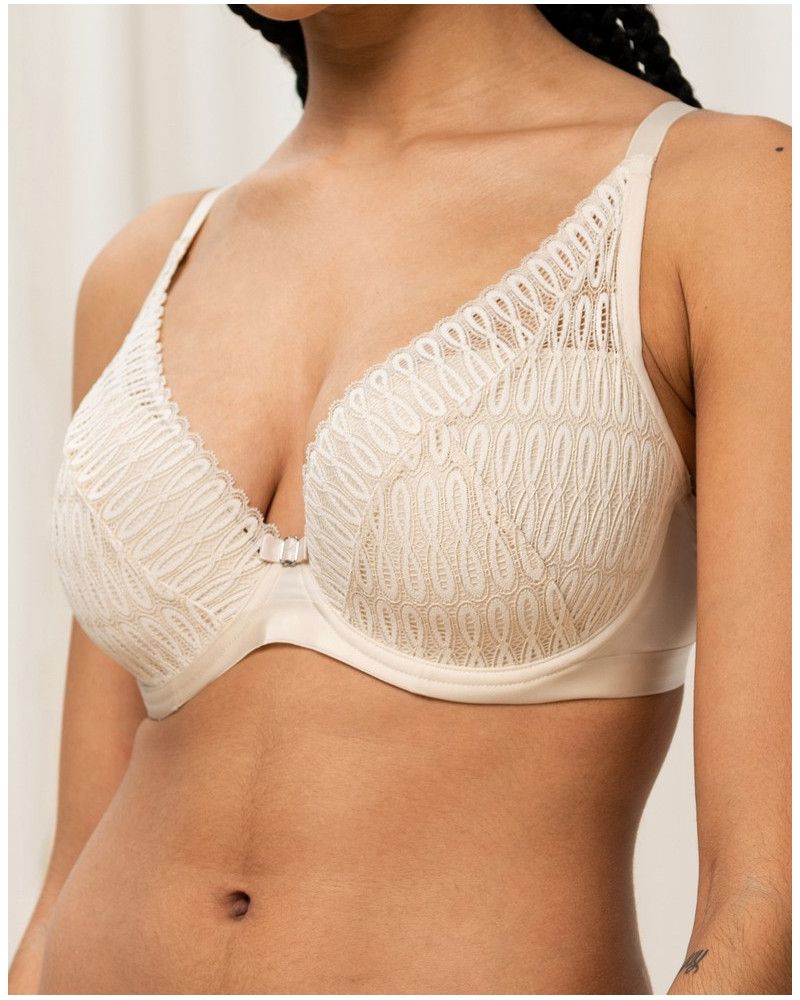 Padded plunge bra Triumph Aura Spotlight (Creamy Dream)